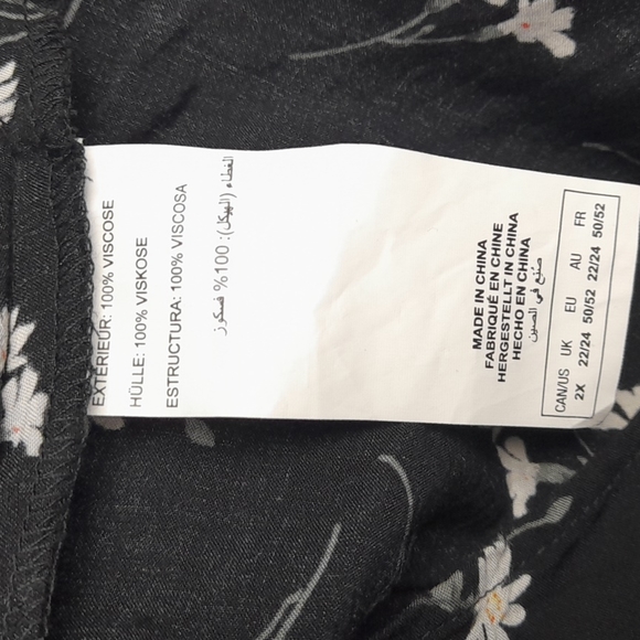 In Every Story Top Blouse Size 2X  Black - Picture 4 of 4